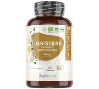 Jengibre Puro Orgánico 650 mg - 90 Cápsulas de Raíz de Jengibre para 3 Meses de Suministro - Apto para Veganos, Sin Gluten, Keto, Sin Lactosa