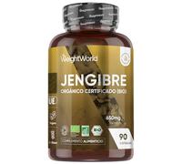 Jengibre Puro Orgánico 650 mg - 90 Cápsulas de Raíz Jengibre, Para 3 Meses | Apto para Veganos, Sin Gluten, Keto, Sin Lactosa