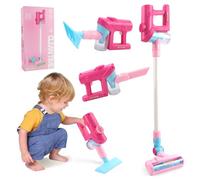 Jenilily Juego de aspiradora para Juguete, Aspiradora eléctrica con Luces, Sonidos, Pretenden ser Herramientas de Limpieza niños de 3 a 6 años