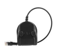 Jenivaint Adaptador de Entrenamiento del Divisor del Auricular del Teléfono Caja de Entrenamiento de Auriculares del Teléfono ABS RJ9 con Control de Volumen de Silencio Puerto Dual para Monitoreo del