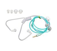 Jenivaint Auriculares de Tubo de Aire, Almohadillas Ergonómicas de Silicona Suave, Reducción de Ruido sin Radiación, Auriculares Binaurales de 3,5 Mm de Sonido Estéreo (Green)