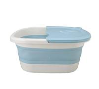 Jenivaint Bañera para Remojo de Pies, Lavabo para Pies Plegable Extra Grande con Pared Alta y Plástico Resistente para Aliviar el Dolor, Pedicura y Uso Múltiple en el Hogar (BLUE)
