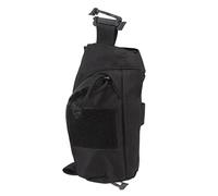 Jenivaint Bolsa con Correa para Mochila, Bolsa Táctica Molle de Doble Capa con Cierre de Gancho y Bucle, para Llaves de Teléfono Celular, Elementos Esenciales para Senderismo, Correr, (Black)