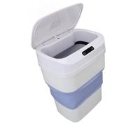 Jenivaint Bote de Basura Inteligente, Basura de Plástico con Sensor de Movimiento de 0,5 L, Tapa Automática sin Contacto, Diseño Plegable para Ahorrar Espacio para Cocina, Baño, Oficina, Espacios