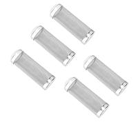 Jenivaint Cascada Cesta de Malla de Filtro de Acuario Protector de Camarones de Acero Inoxidable Paquete de 5 Malla de Entrada de Goma Extensible de 16 Mm de Diámetro Interno para Cilindro de Filtro