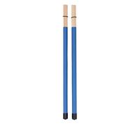 Jenivaint Cepillo para Batería, de bambú para una Fácil Percusión y de Sonido, Diseño Liviano y Compacto, con Bolsa de Almacenamiento Portátil, para Batería Jazz Drum (BLUE)