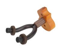 Jenivaint Colgador de Ukelele, Soporte de Pared de Caoba Maciza para Ukelele Mandolina Banjo, con Ganchos de Goma de Hierro Resistentes para Tienda de Música de Estudio en Casa (color madera oscura)