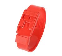 Jenivaint Collar de Cabra, Bandas de Identificación de Ovejas, Anillo de Marcado de Ganado para Monitoreo del Estado de Salud y Agrupación del Período de Leche Seca (36 cm Rojo)