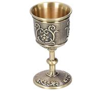 Jenivaint Copa de Vino de Bronce, Cáliz Real en Relieve Vintage (L 205-235)