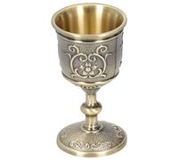 Jenivaint Copa de Vino de Bronce, Cáliz Real en Relieve Vintage (S 165-195)