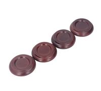 Jenivaint Copas para Ruedas de Piano, Resistentes Protectores de Piso de Madera de Haya con Almohadillas de Espuma EVA Antideslizantes para Patas de Muebles de Piano Vertical de Cola (BROWN)