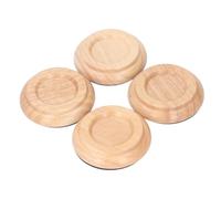 Jenivaint Copas para Ruedas de Piano, Resistentes Protectores de Piso de Madera de Haya con Almohadillas de Espuma EVA Antideslizantes para Patas de Muebles de Piano Vertical de Cola (Color de