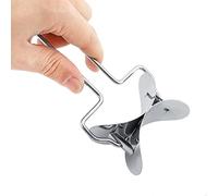 Jenivaint Cortador de Masa para Hacer Raviolis, Prensa de Envoltura de Bola de Masa de Acero Inoxidable con Rodillo de Circular, 7,5 X 15,5 X 9 Cm, Fabricación Rápida de Envoltura para Pasta de