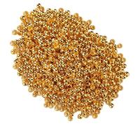 Jenivaint Cuentas de Crimp para Bisutería, 500 Piezas 2mm Redondas de | Latón, Pulsera Collar Reparación, Topes Terminales para Enhebrado, Diseño Simple de Deslizamiento
