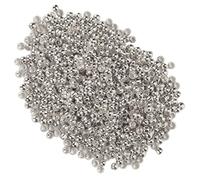 Jenivaint Cuentas de Crimp para Bisutería, 500 Piezas 2mm Redondas de | Latón, Pulsera Collar Reparación, Topes Terminales para Enhebrado, Diseño Simple de Deslizamiento