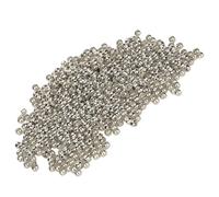 Jenivaint Cuentas de Crimp para Bisutería, 500 Piezas 2mm Redondas de | Latón, Pulsera Collar Reparación, Topes Terminales para Enhebrado, Diseño Simple de Deslizamiento
