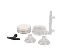 Jenivaint Difusor de Burbujas para Peces, Difusor de Oxígeno para Acuario ABS con Contador de Burbujas Integrado, Bandeja de Aire de 35 Mm, Ventosa de 72 Mm, Burbujeador de Baja Presión para