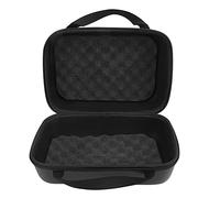 Jenivaint Estuche para Carrete de Pesca Bolsa para Carrete de Pesca Bolsa para de Cubierta Dura de Cuero de PU Moldura de EVA Resistente Al Agua Resistente Al (L)