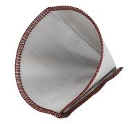 Jenivaint Filtro de Acero Inoxidable para Verter sobre café, Filtro de Cono Reutilizable, Malla Fina de Acero Inoxidable 304, 1 a 2 Tazas para café, té y Bebidas Preparados a Mano (L para 3 a 4 Tazas)