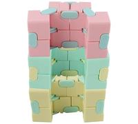 Jenivaint Infinite Cube Fidget Toy Set Mini Rompecabezas de Descompresión de Plástico 3 Piezas Mejorar el Enfoque Reducir la Inquietud Juguete de Escritorio Portátil para el Personal de Oficina