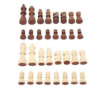 Jenivaint Juego de Piezas de Ajedrez de Madera, Ajedrez Internacional de Doble Color, 32 Piezas, Figuras de Juego de Madera con Rey de 3 Pulgadas para Juegos de Mesa, Entretenimiento para Adultos y