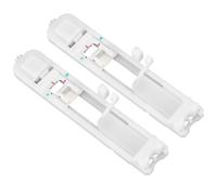 Jenivaint Juego de Prensatelas para Ojales, Diseño Deslizante de Plástico, 2 Piezas, 1 Paso, Prensatelas Automáticas para Ojales, para Usuarios de Máquinas de Coser Domésticas, Costura y