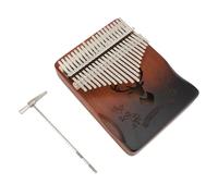 Jenivaint Kalimba Piano de Pulgar Portátil de Caoba de 21 Teclas, Instrumento de Piano de Dedo de Metal Hecho a Mano, Diseño Compacto, Juego Suave, para Adultos, Niños, Principiantes, Fiestas