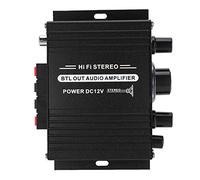 Jenivaint Mini Amplificador de Potencia de Resolución 20W+20W 47K, Aleación de Aluminio Tejida de Alto Grado de Moda Delgada, con Baja Tasa de Distorsión, para de Di