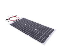 Jenivaint Panel Solar Solar, Silicio Monocristalino, Panel de Carga Semiflexible, Salida de 30 W, 18 V, Módulo Portátil Ligero para Acampar Al Aire Libre, Central Eléctrica, Uso Portátil