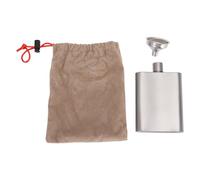 Jenivaint Petaca de Titanio de 100 Ml, Mini Botella de Licor a Prueba de Fugas, Tapón de Rosca de Ti Puro para Viajes de Senderismo, Petaca de Bolsillo Liviana de 3,93 X 2,36 X 0,78 Pulgadas con