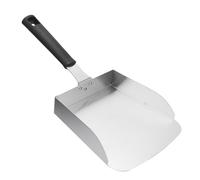 Jenivaint Plancha de Acero Inoxidable para Mover Alimentos, Espátula Grande para Hamburguesas y Pala con Diseño de Borde Recto para Cocinar Salteados Hibachi Teppanyaki