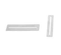 Jenivaint Protector de Diapasón de Guitarra, Protector de Tablero de Traste de Metal con Bandas de Goma para Mantenimiento y Reparación de Bajos de Guitarra, 2 uds.