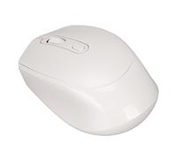 Jenivaint Ratón Mecánico Inalámbrico, Diseño Ergonómico, Acabado Mate Agradable para la Piel, 3 dpi Ajustables hasta 1600 dpi, Ratón para Juegos Recargable USB 2,4G, con Posiciona (White)