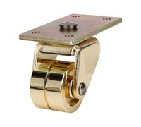 Jenivaint Ruedas Verticales para Piano, Rueda Doble Giratoria de Aleación | Acabado Dorado, Aleación a Prueba de óxido, Rotación de 360 grados, Se Adapta Al Marco del sofá Cama con Estantería de