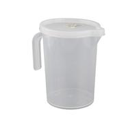 Jenivaint Taza Medidora de Cocina, Jarra Medidora de Plástico PP de Grado Alimenticio con Tapa de 500 Ml, Marcas Claras, en ángulo, Vertido Preciso para café, Leche, Espuma, Hornear y Cocinar (500ML)