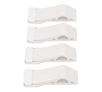 Jenivaint Tope de Cuña para Puerta, Tope de Puerta Invisible TPR, Paquete de 4, 12,5 Cm, para Parte Inferior de la, sin Perforaciones, Reducción de Ruido, Prevención de Colisiones para el Hogar,
