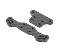 Jenivaint Torre de Choque Frontal de Fibra de Carbono, para Coche LOSI 1/10 Baja Rey Hammer Rey RC, con Múltiples Orificios de Localización ángulo Ajustable