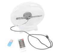 Jenivaint WiFi con Ventilador de Holograma 3D, Pantalla 3D a Simple Vista con Cubierta Protectora Transparente y Altavoces Integrados, para Tiendas, Oficinas, Centros Comerciales