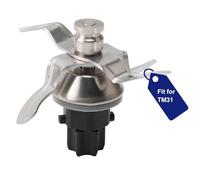 Jenmayt Cuchilla Compatible para Vorwerk Thermomix TM31,Las Cuchillas Repuesto agitador de Acero Inoxidable,con Anillo de Sellado,TM31 Repuestos y Accesorios