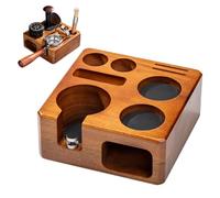 Jenmayt Estación de Tamping 58mm, Estación de Prenado Espresso,Tamper Station Antideslizante,para portafiltro, Cepillo para café, WDT y Embudo dosificador(Accesorios de Barista)