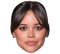 Jenna Ortega (Brown Hair) Big Head. Máscara más grande que la vida.