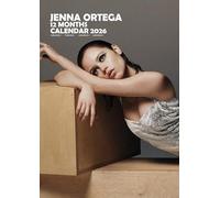 Jenna Ortega - Calendario 2026, A3, encuadernado con alambre, a todo color, paquete de pegatinas de calendario.