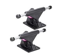 Jenngaoo 2pcs Skateboard Trucks Combo 3.25Inch Ruedas Abec Longboard Skatebaord Accesorio Todo en Uno Skate T-Tool (negro)
