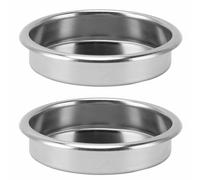 Jenngaoo 58mm Backflush Insert Basket, Blind Filter Disc for Backflushing Semi Automatic Coffee Machines, 2 Piezas Filtro Ciego de Acero Inoxidable para Portafiltro de 58mm