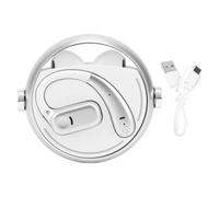 Jenngaoo Auriculares Inalámbricos Bluetooth 5.3, Control Táctil Cancelación de Ruido Resistente al Agua IPX5 Batería 140 Horas Incluye 2 Pares de Auriculares para Deportes y Trabaj (Blanca)