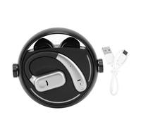 Jenngaoo Auriculares Inalámbricos Bluetooth 5.3, Control Táctil Cancelación de Ruido Resistente al Agua IPX5 Batería 140 Horas Incluye 2 Pares de Auriculares para Deportes y Trabaj (Negra)