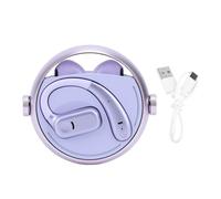 Jenngaoo Auriculares Inalámbricos Bluetooth 5.3, Control Táctil Cancelación de Ruido Resistente al Agua IPX5 Batería 140 Horas Incluye 2 Pares de Auriculares para Deportes y Trabaj (Púrpura)