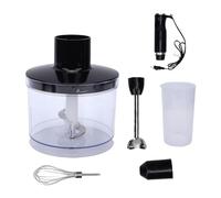 Jenngaoo Batidora de Mano Inmersión, Set 4 en 1 400W Acero Inoxidable con Vaso Medidor y Accesorio Picador para Sopas Smoothies Salsas