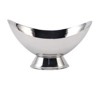 Jenngaoo Bol Helado Postre, Cuenco Acero Inoxidable Limpieza Sencilla Base Antideslizante Resistente Calor Frio Fruta Pudin Galletas para Uso Domestico Restaurantes Fiestas (l)