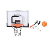 Jenngaoo Canasta de Baloncesto Plegable para Niños con Tablero Transparente, de Puntuación por Infrarrojos y Altura Ajustable, Material Resistente para Instalación en Pared